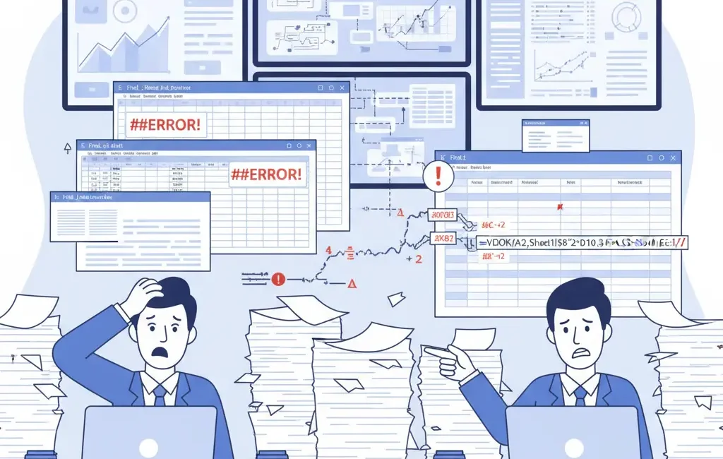 common excel and spreadsheet issues in accounting workflows
