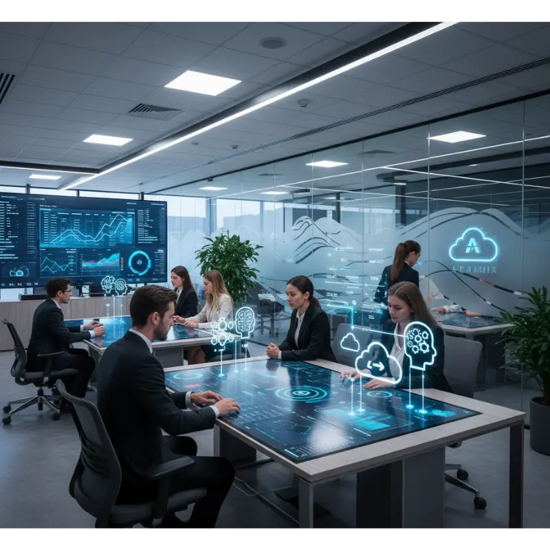 UK accountants using AI and cloud-based dashboards to manage digital working papers efficiently.