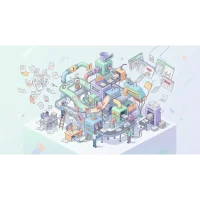 3d illustration of inefficient working papers workflow in accounting