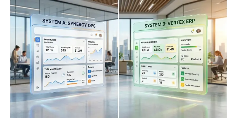 3d illustration comparing working papers software tools