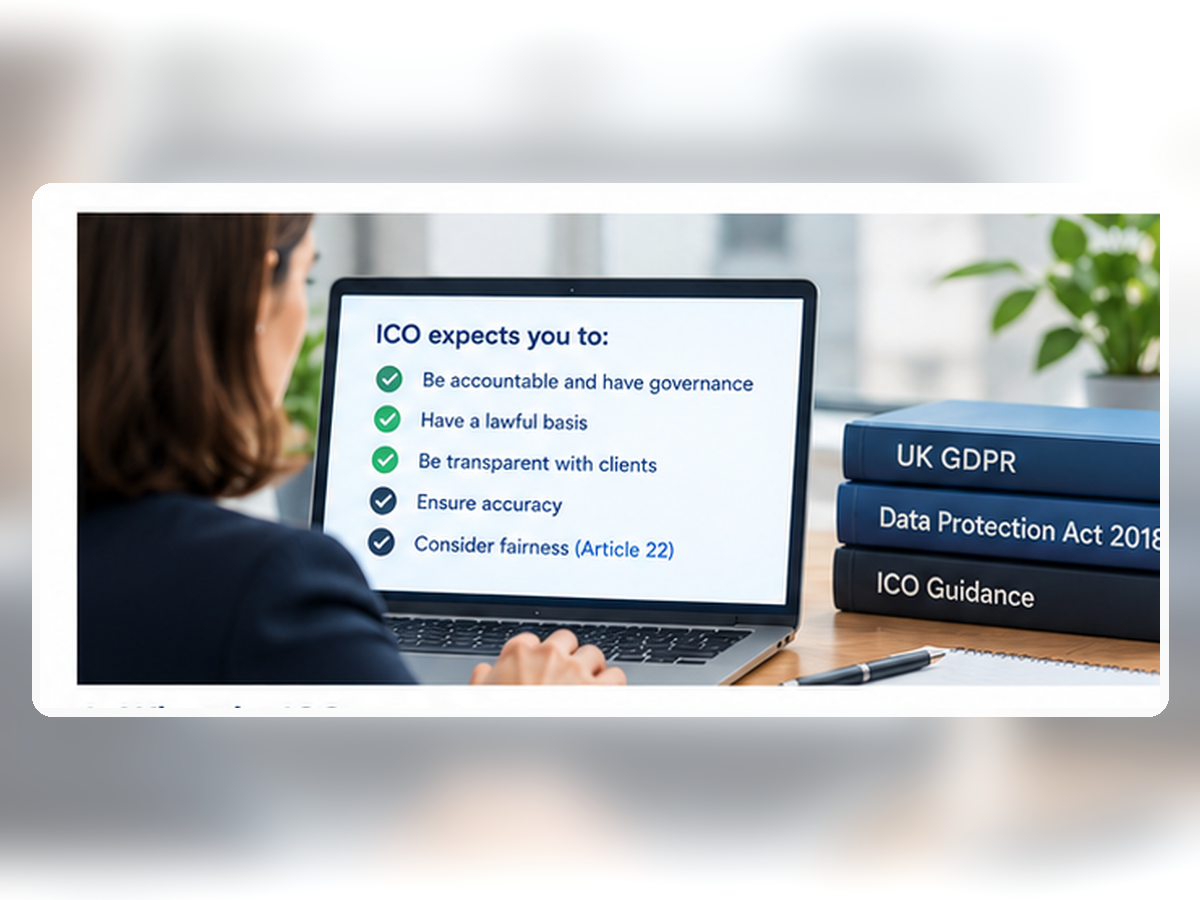 What the ICO expects from firms using AI: accountability, lawfulness, transparency, accuracy and fairness